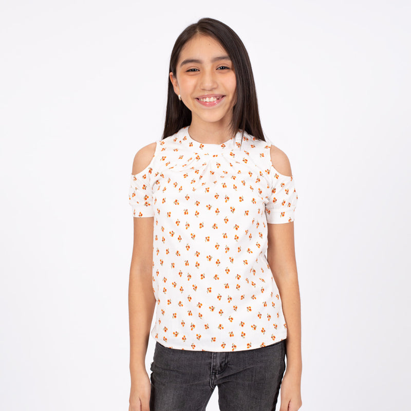 Blusa Essie Rayon Manga Corta Niña - 2x S/35.00