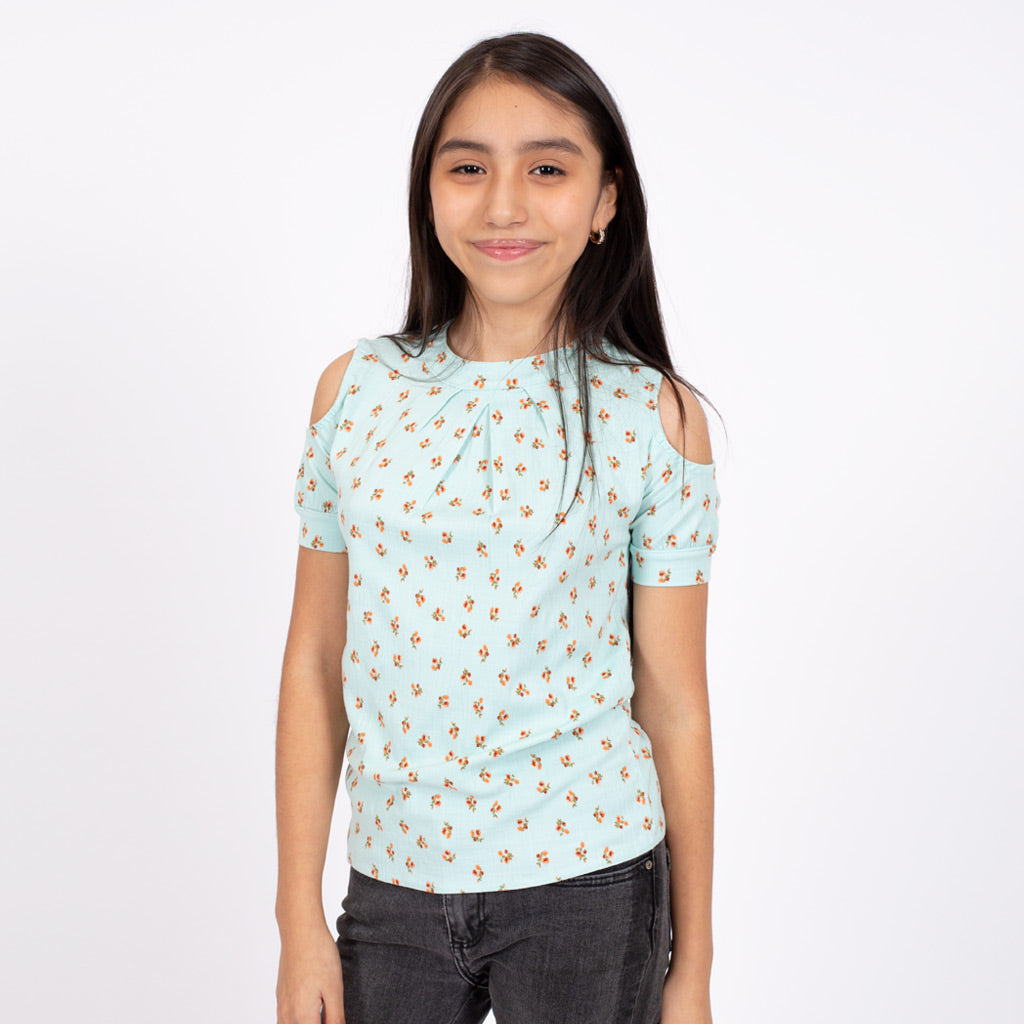 Blusa Essie Rayon Manga Corta Niña - 2x S/25.00