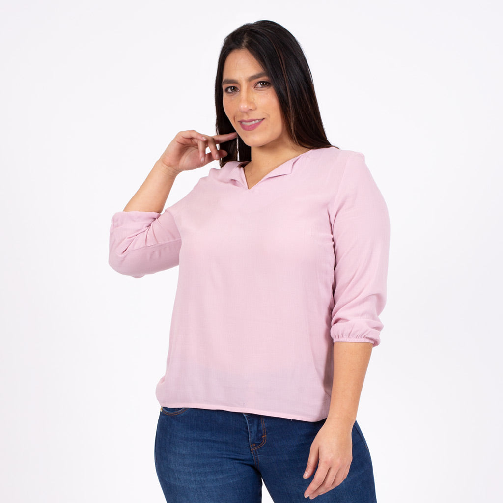 Blusa Ethiopia Manga 3/4 Mujer - 2x S/45.00