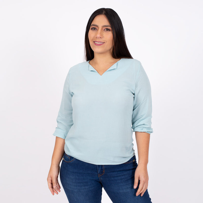 Blusa Ethiopia Manga 3/4 Mujer - S/19.90