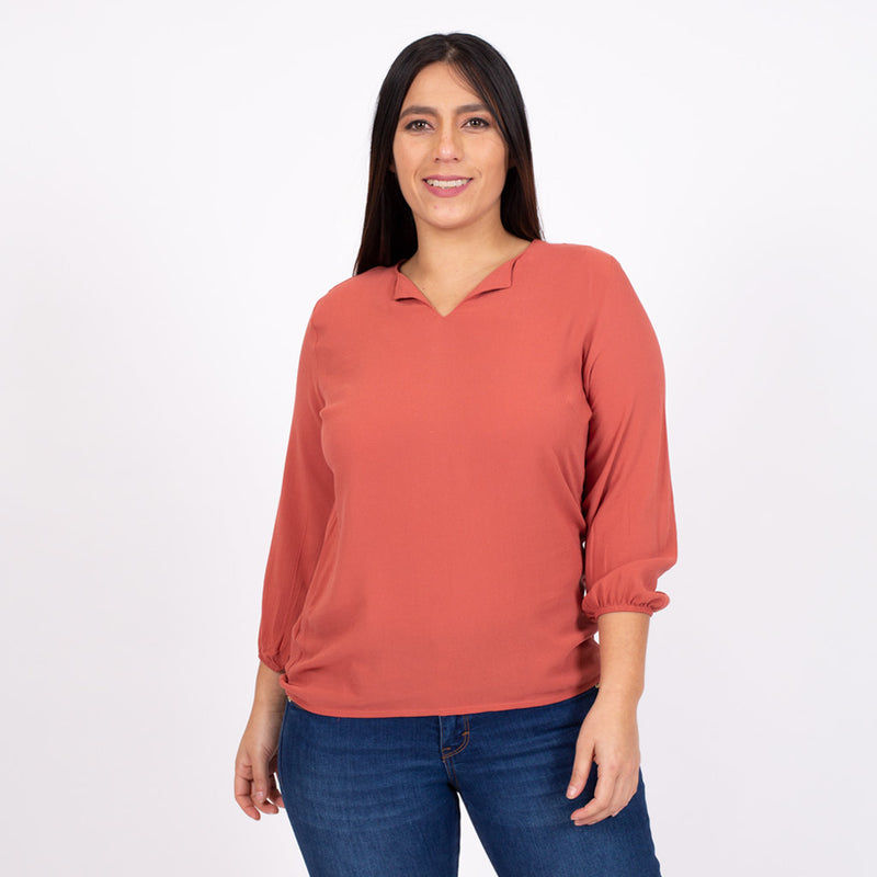 Blusa Ethiopia Manga 3/4 Mujer - S/19.90