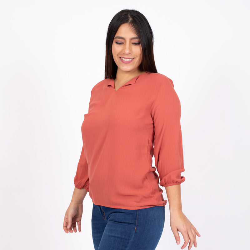 Blusa Ethiopia Manga 3/4 Mujer - S/19.90