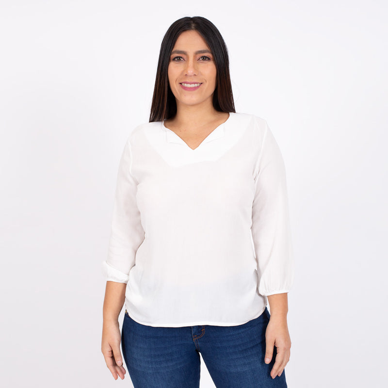 Blusa Ethiopia Manga 3/4 Mujer - S/19.90