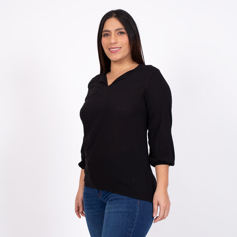 Blusa Ethiopia Manga 3/4 Mujer - S/19.90