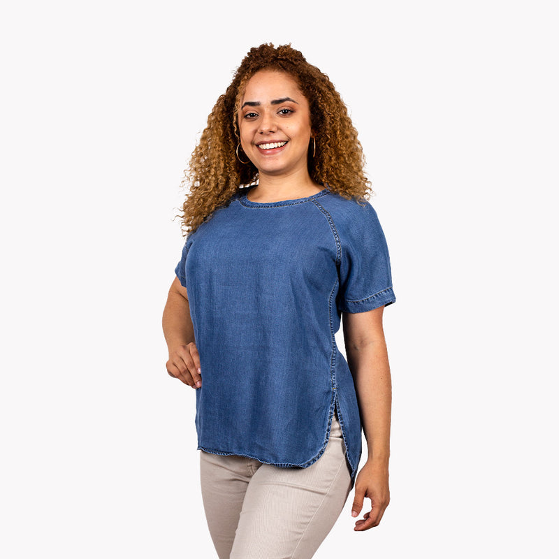 Blusa Ethiopia Manga Corta Mujer