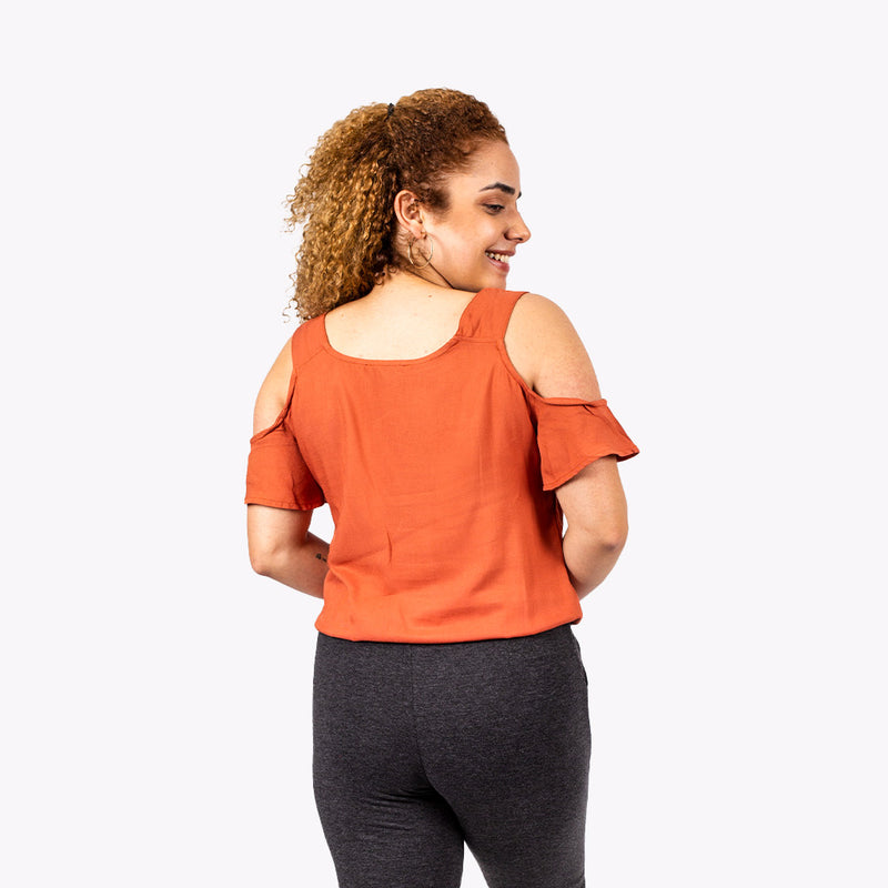 Blusa Ethiopia Manga Corta Mujer