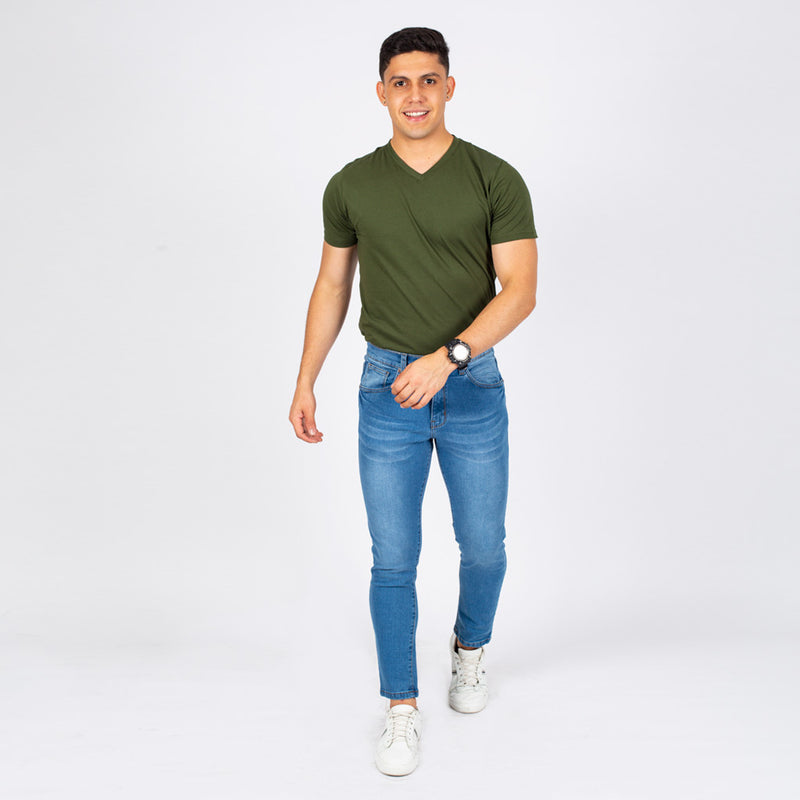 Pantalón Capitan Jeans Denim Stretch Hombre - 2x S/100.00