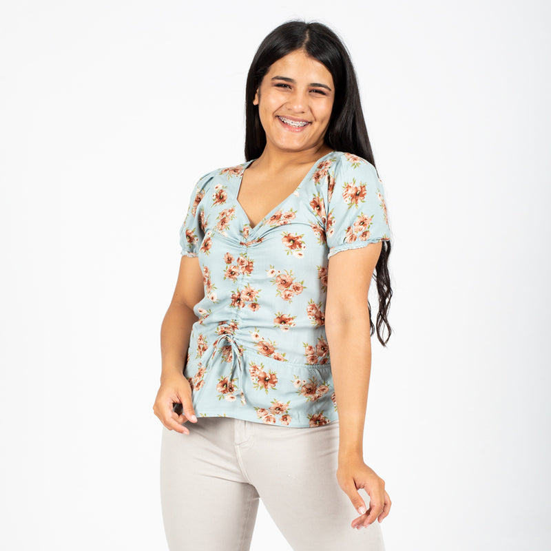 Blusa Ethiopia Manga Corta Mujer - S/19.90
