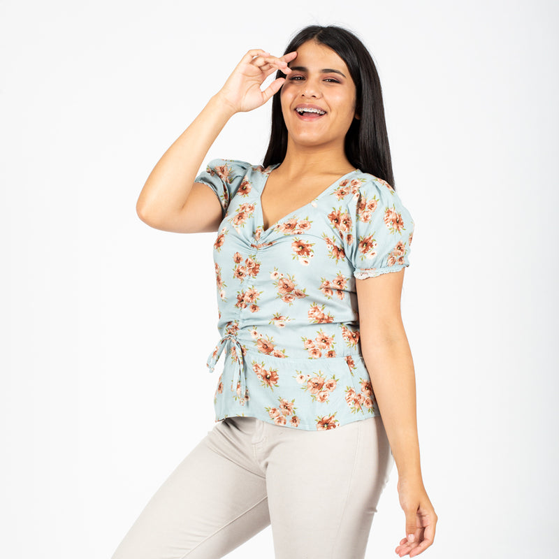 Blusa Ethiopia Manga Corta Mujer - S/19.90