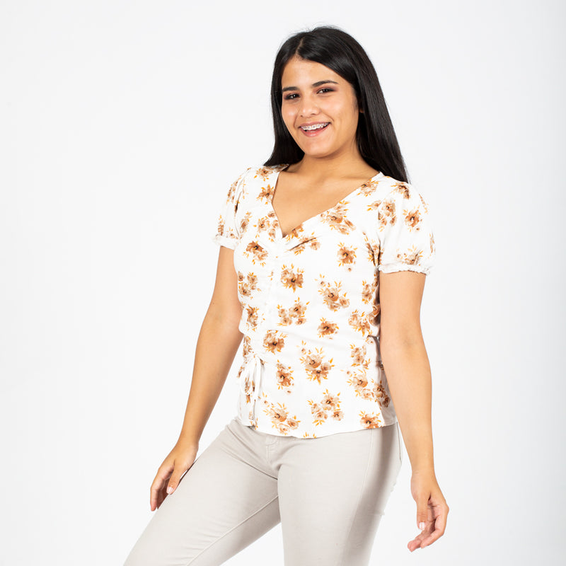 Blusa Ethiopia Manga Corta Mujer - S/19.90