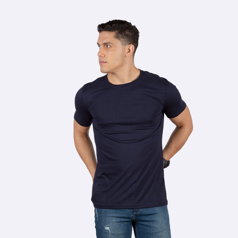 Polo Básico Hilo Negro Algodón Hombre - 2x S/45.00 y 3x S/60.00