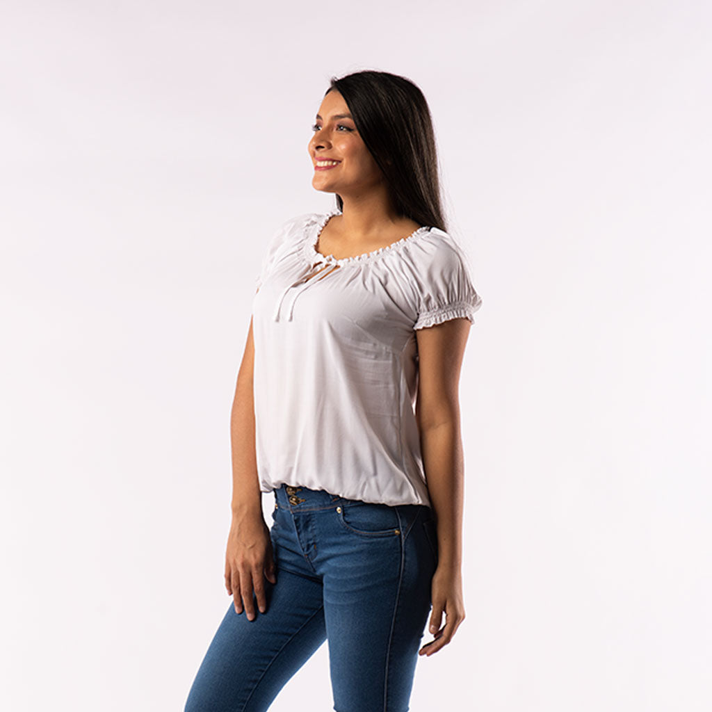 Blusa Ethiopia Manga Corta Mujer - 2x S/45.00