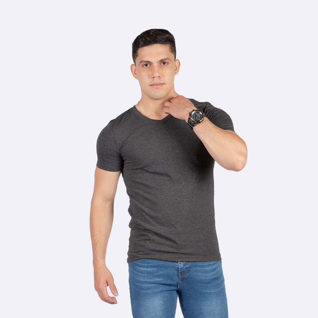 Polo Básico Hilo Negro Algodón Hombre - 2x S/25.00