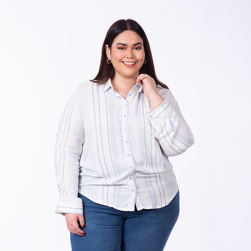 Blusa Magnolia Manga Larga 3/4 Challis Mujer - 2x S/55.00 y 3x S/75.00