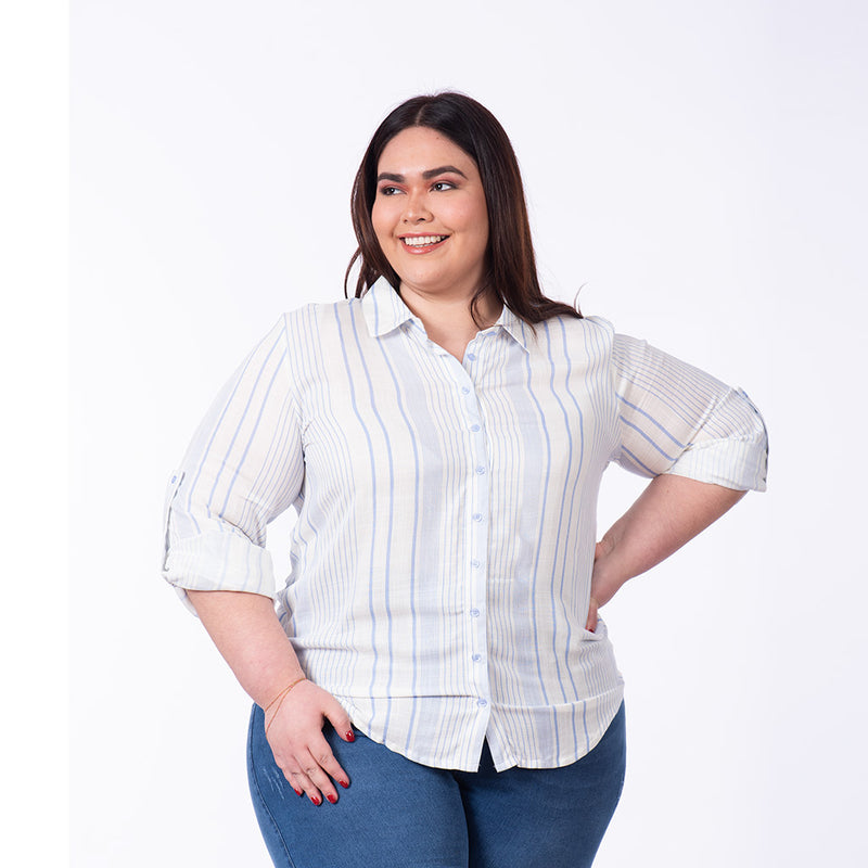 Blusa Magnolia Manga Larga 3/4 Challis Mujer - 2x S/55.00 y 3x S/75.00