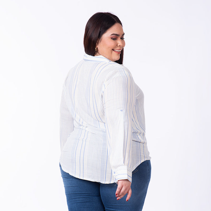 Blusa Magnolia Manga Larga 3/4 Challis Mujer - 2x S/55.00 y 3x S/75.00