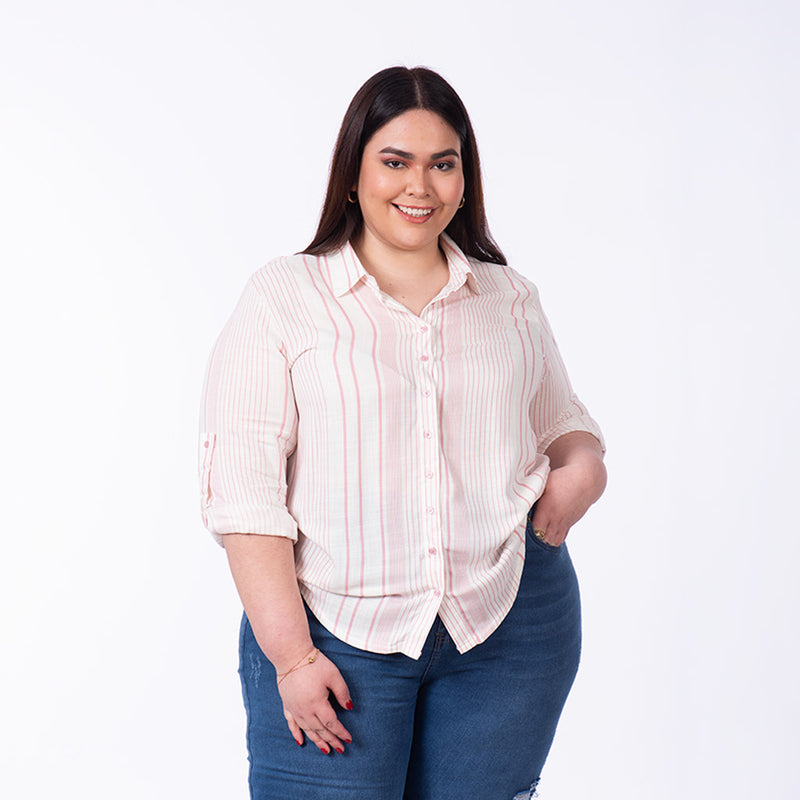 Blusa Magnolia Manga Larga 3/4 Challis Mujer - 2x S/55.00 y 3x S/75.00