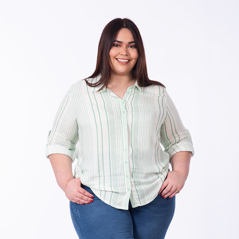 Blusa Magnolia Manga Larga 3/4 Challis Mujer - 2x S/55.00 y 3x S/75.00