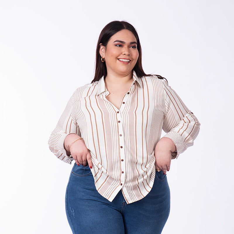 Blusa Magnolia Manga Larga 3/4 Challis Mujer - 2x S/55.00 y 3x S/75.00