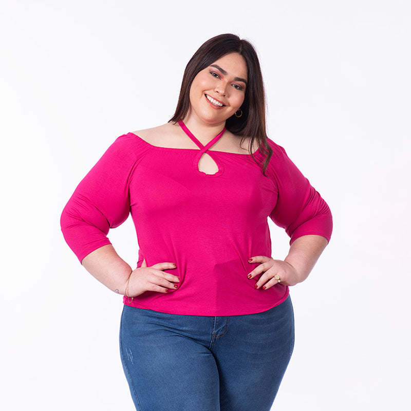 Polo Magnolia Manga 3/4 Mujer - S/19.90