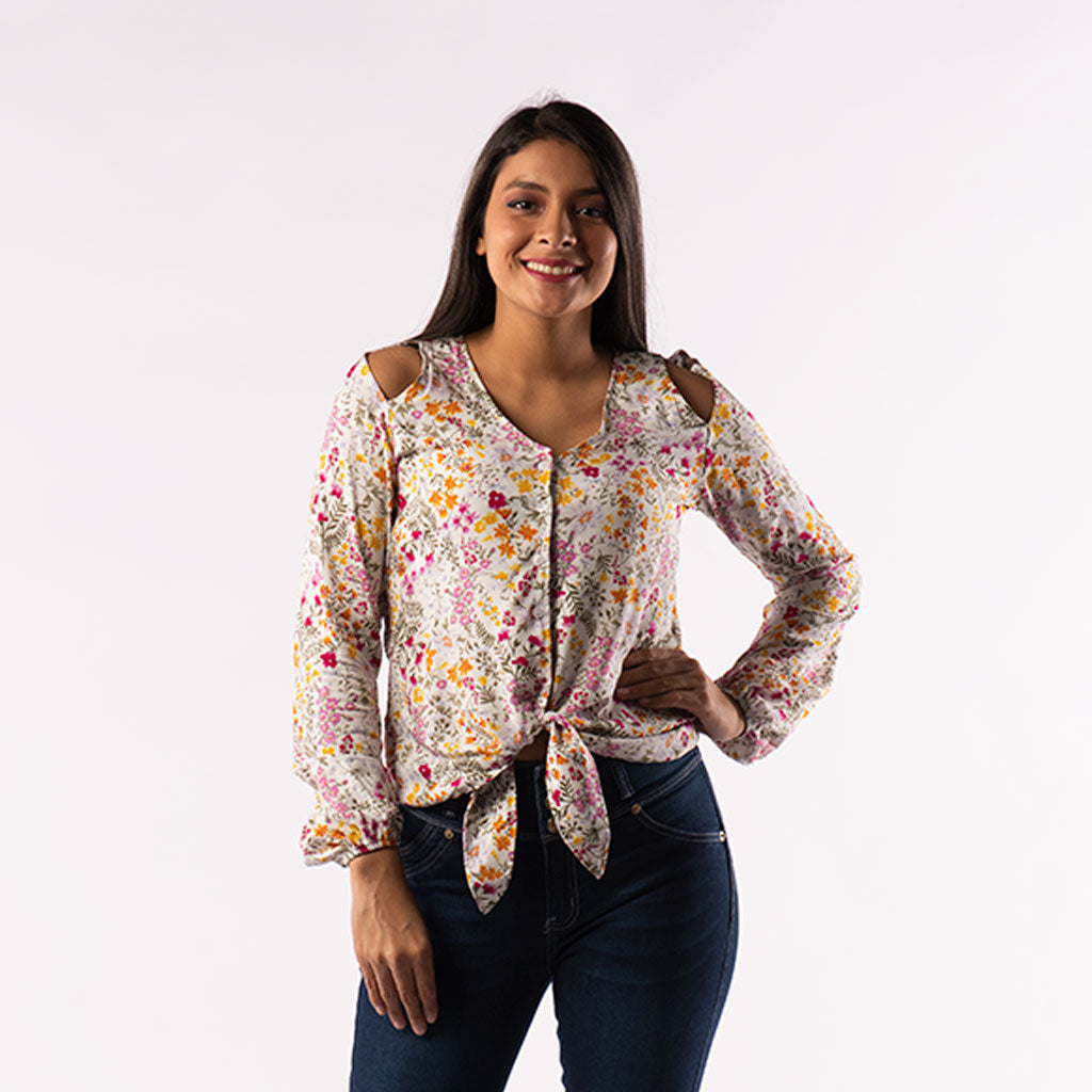 Blusa Ethiopia Manga Larga Mujer - 2x S/55.00