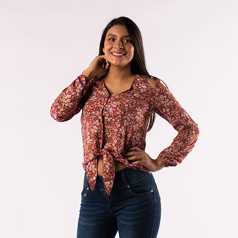Blusa Ethiopia Manga Larga Mujer - S/35.00