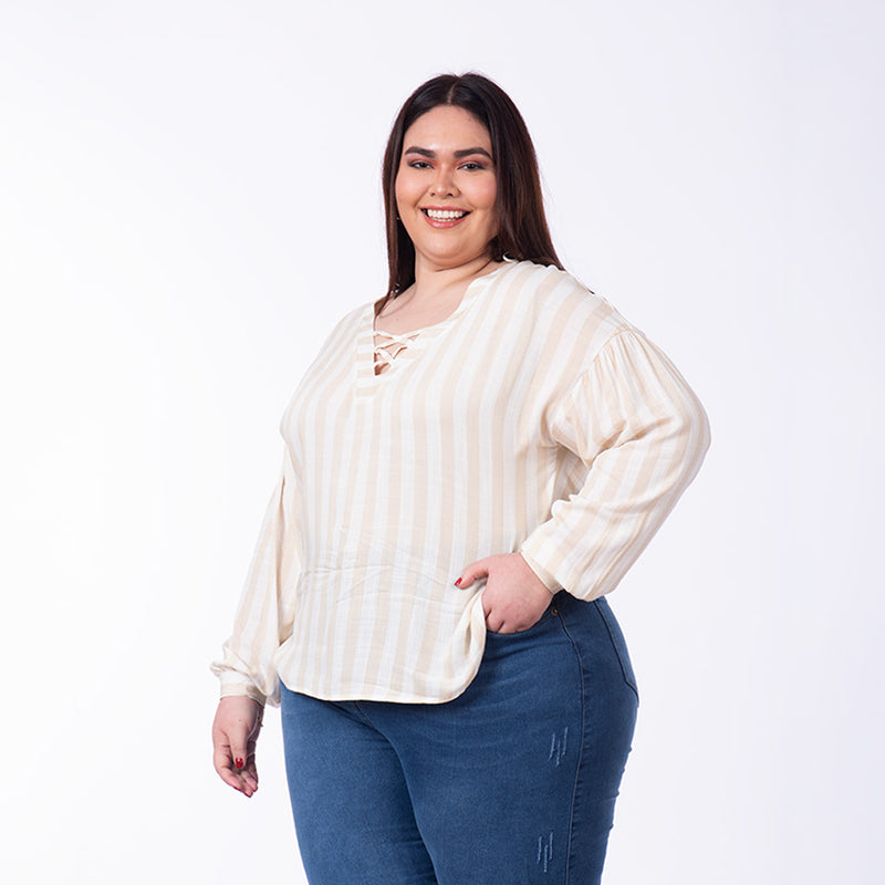 Blusa Magnolia Manga Larga Challis - 2x S/55.00 y 3x S/75.00