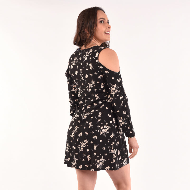 Vestido Ethiopia Rayón Manga Larga Mujer - 2x S/55.00