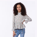 Blusa Essie Manga Larga Niña - 2x S/35.00