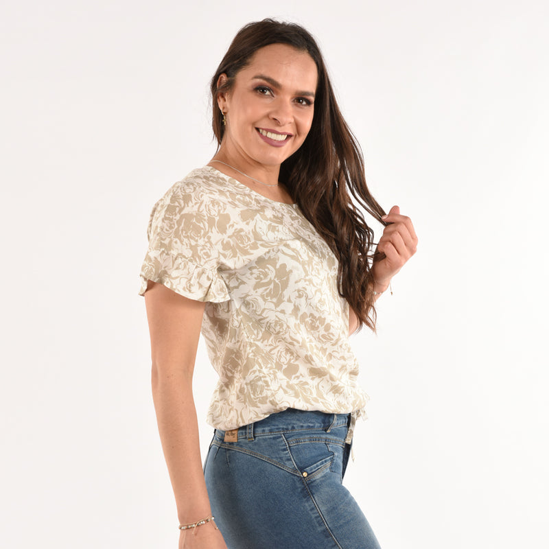 Blusa Ethiopia Manga Corta Rayon Mujer - 2x S/45.00 y 3x S/60.00