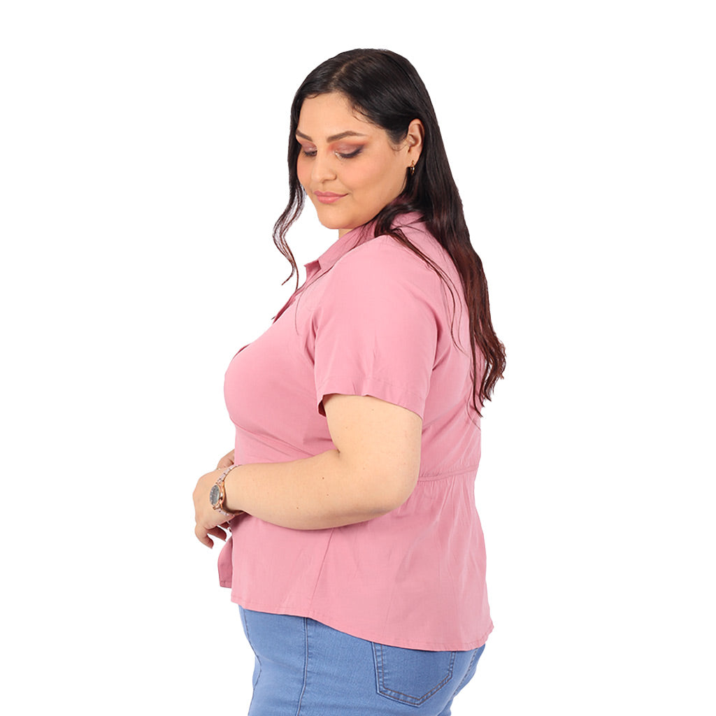 Blusa Magnolia Manga Corta - 2x S/35.00