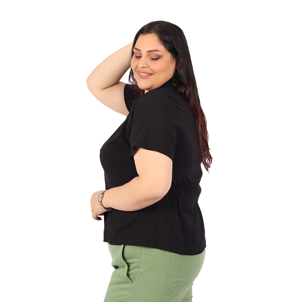 Blusa Magnolia Manga Corta - 2x S/35.00