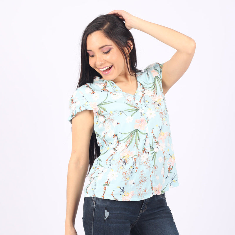 Blusa Ethiopia Challis Manga Corta Mujer - 2x S/45.00 y 3x S/60.00