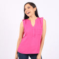 Blusa Ethiopia Challis Manga Cero Mujer