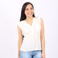 Blusa Ethiopia Challis Manga Cero Mujer