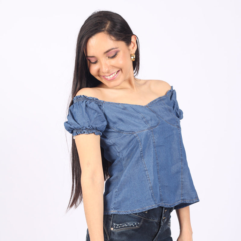 Blusa Ethiopia Manga Corta Mujer - 2x S/90.00