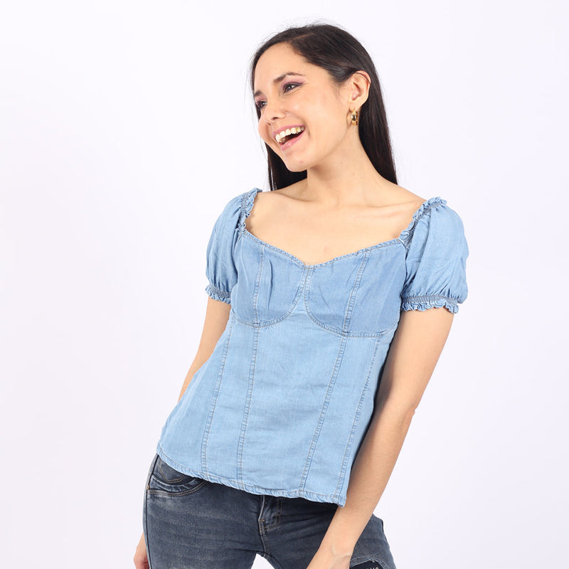 Blusa Ethiopia Manga Corta Mujer - 2x S/90.00