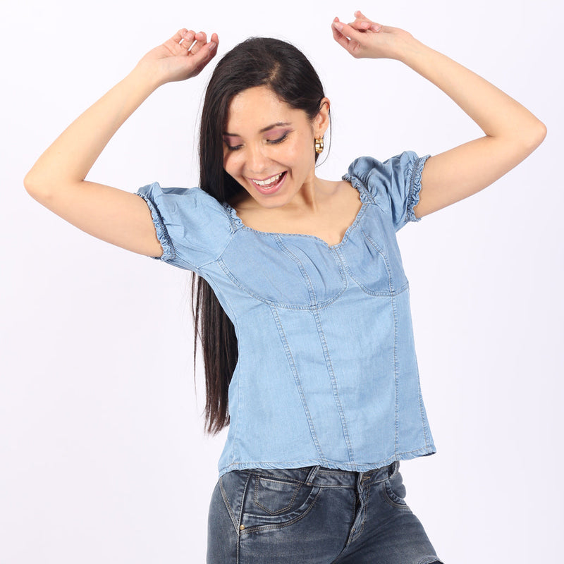 Blusa Ethiopia Manga Corta Mujer - 2x S/90.00