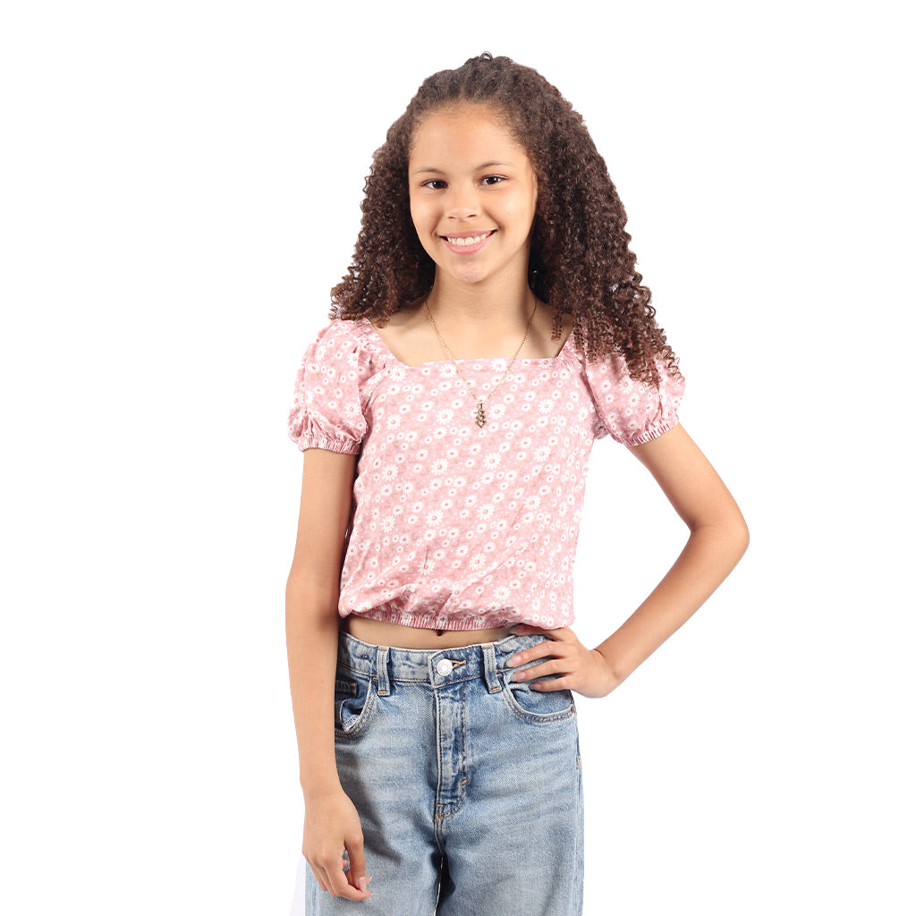 Blusa Essie Manga Corta Niña - 2x S/25.00