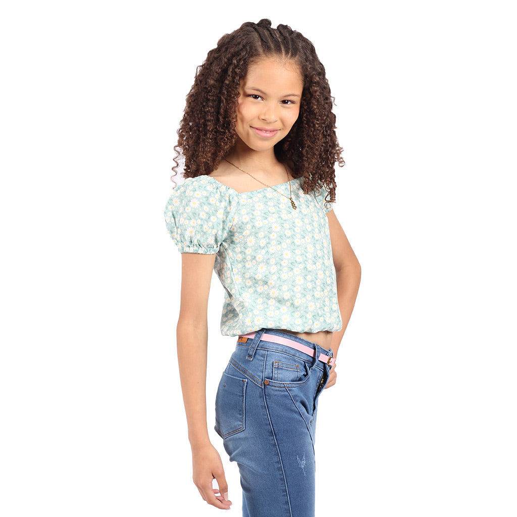 Blusa Essie Manga Corta Niña - 2x S/25.00
