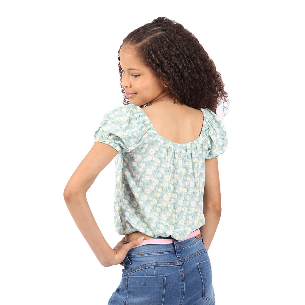 Blusa Essie Manga Corta Niña - 2x S/25.00