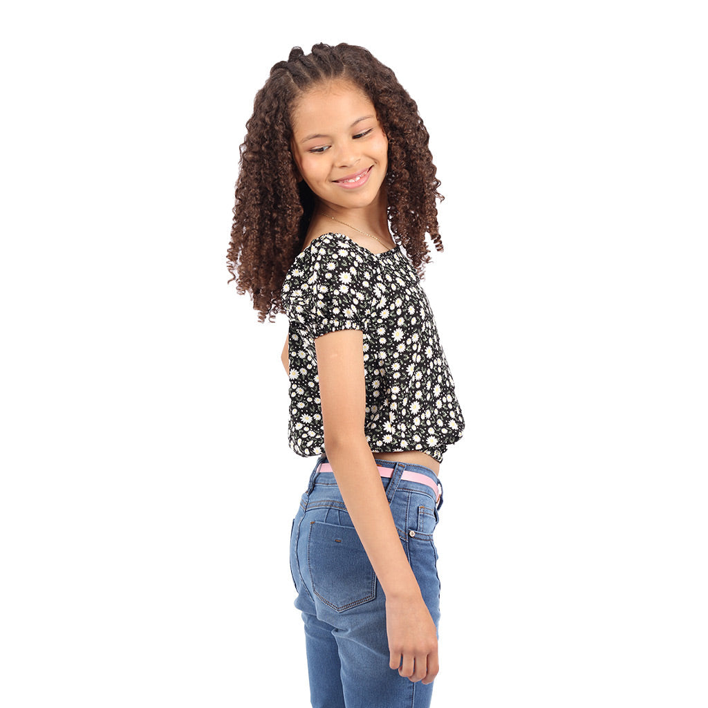 Blusa Essie Manga Corta Niña - 2x S/25.00