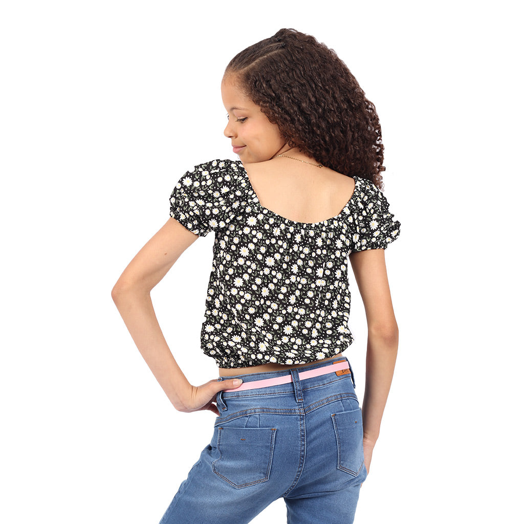 Blusa Essie Manga Corta Niña - 2x S/25.00