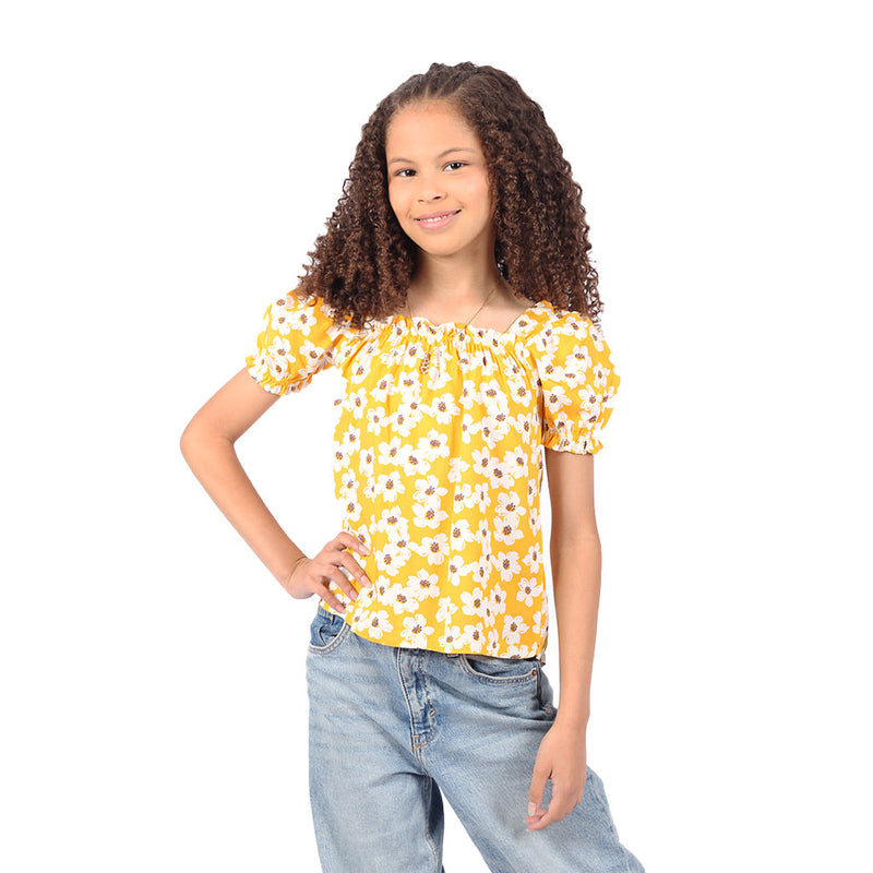 Blusa Essie Manga Corta Niña - 2x S/35.00