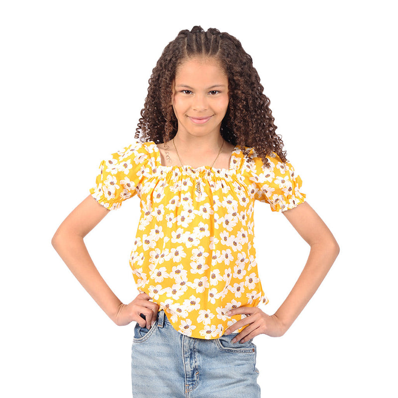 Blusa Essie Manga Corta Niña - 2x S/35.00