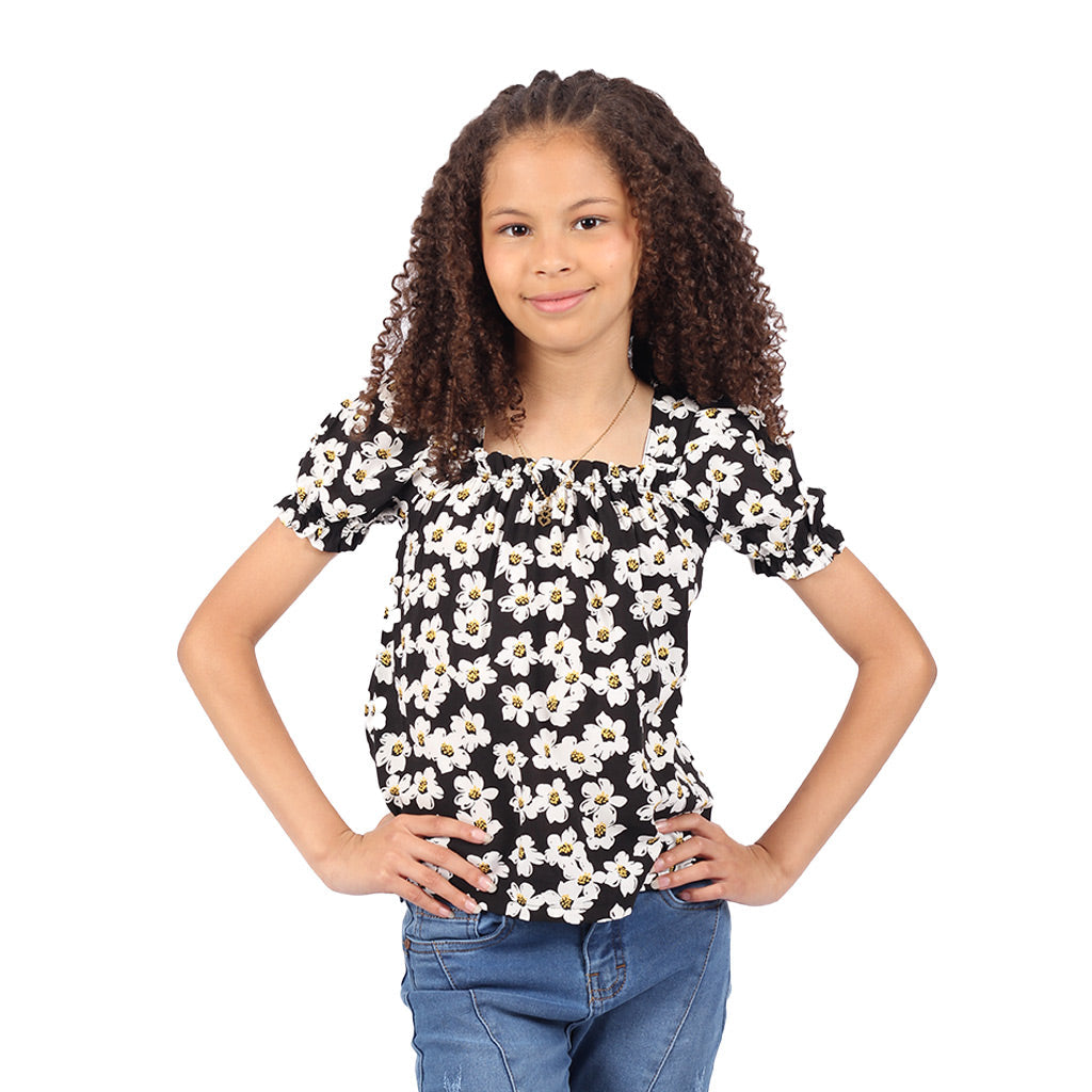 Blusa Essie Manga Corta Niña - 2x S/25.00