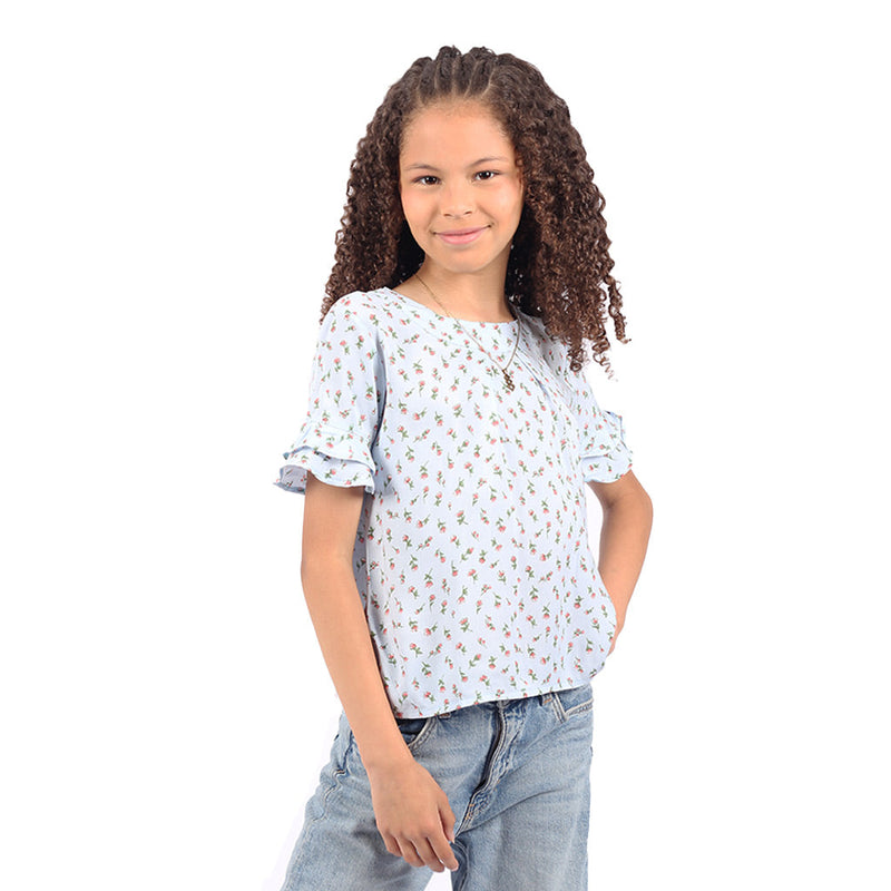 Blusa Essie Manga Corta Niña - 2x S/35.00