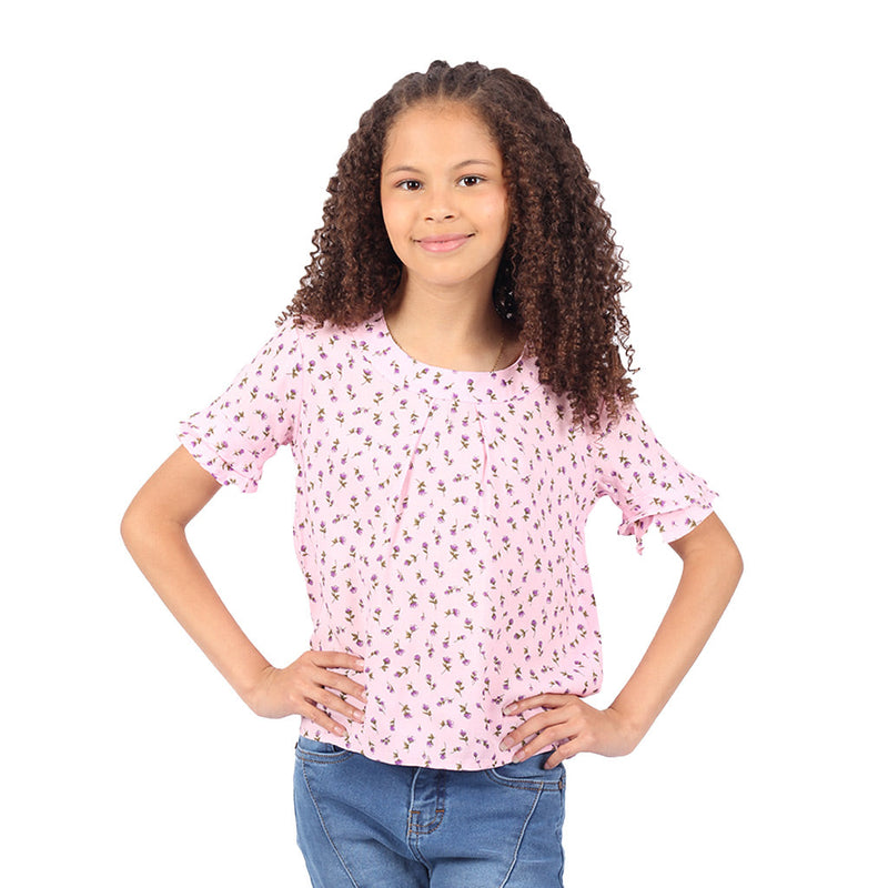 Blusa Essie Manga Corta Niña - 2x S/35.00