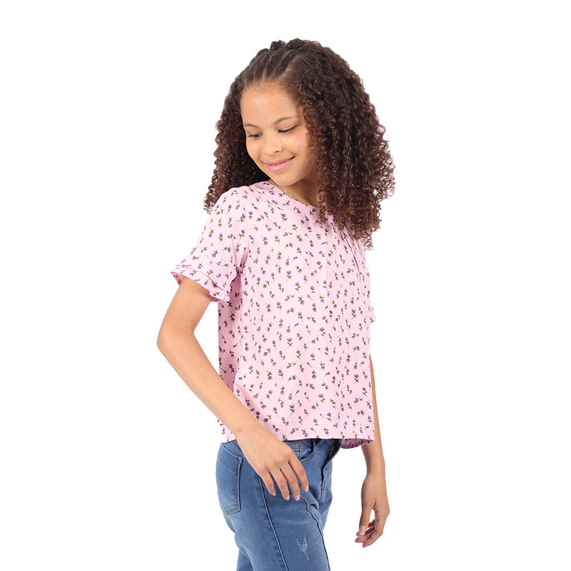 Blusa Essie Manga Corta Niña - 2x S/35.00