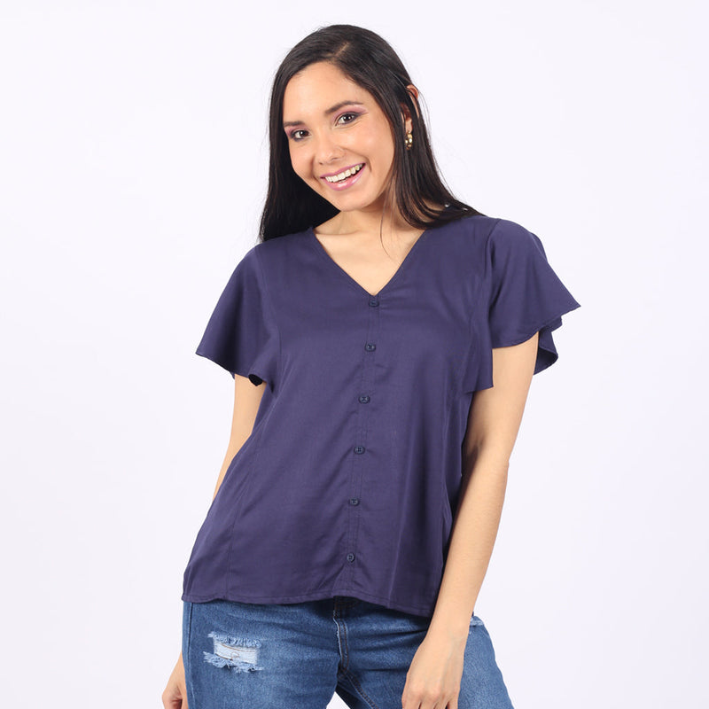 Blusa Ethiopia Challis Manga Corta Mujer - 2x S/45.00 y 3x S/60.00
